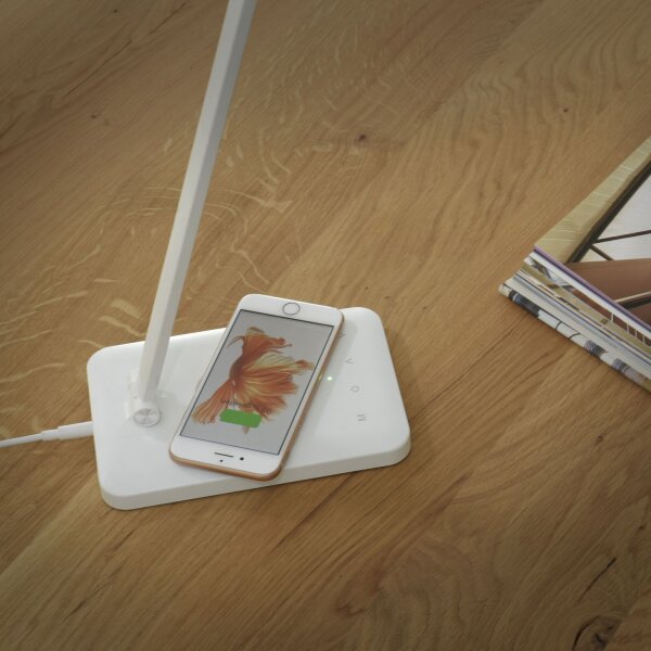 LED SchreibTischlampe Weiß Touch 61,5 cm 5 W flexibel
