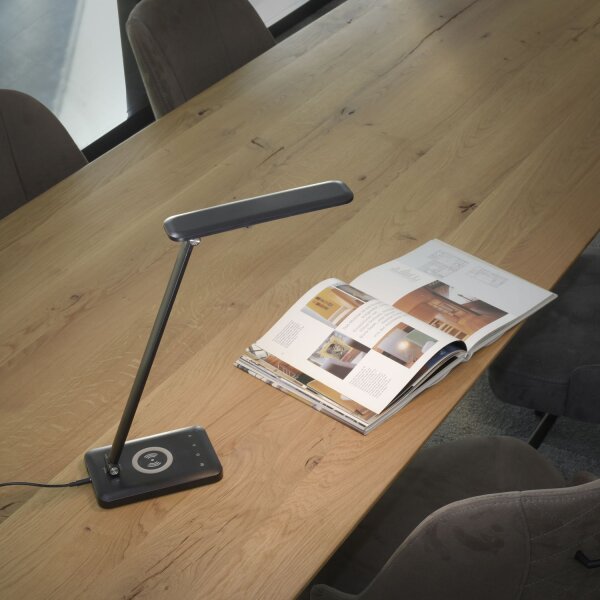 LED SchreibTischlampe Schwarz Touch 680 lm verstellbar
