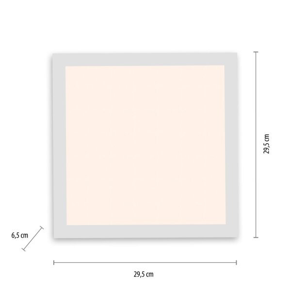 LED Deckenleuchte mit Bewegungsmelder B:29,5 cm 4000 K