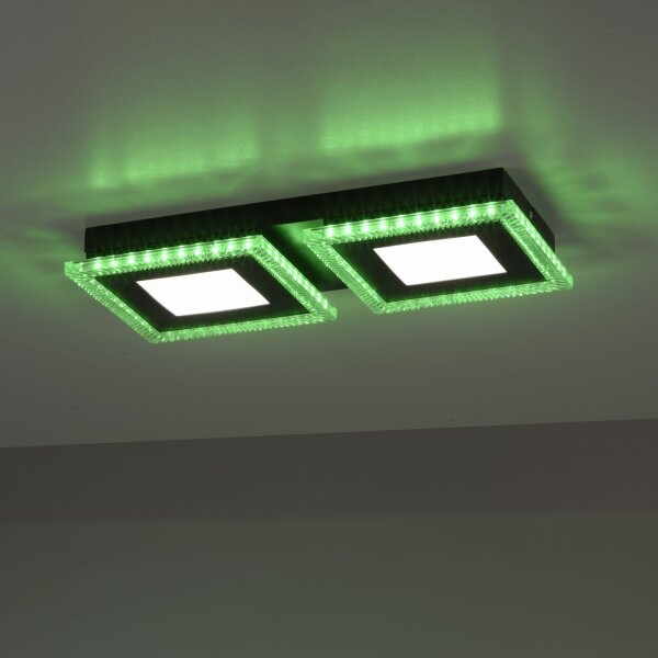 Dimmbare LED Deckenlampe RBG Farbwechsel Fernbedienung