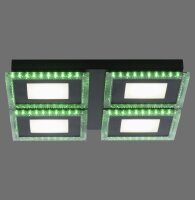 Dimmbare LED Deckenleuchte RBG Licht 17 W Fernbedienung