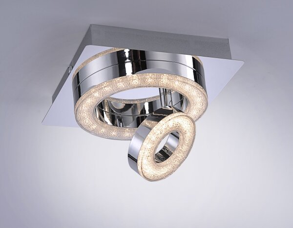 LED Deckenstrahler Metall drehbar 3000 K 600 lm Chrom