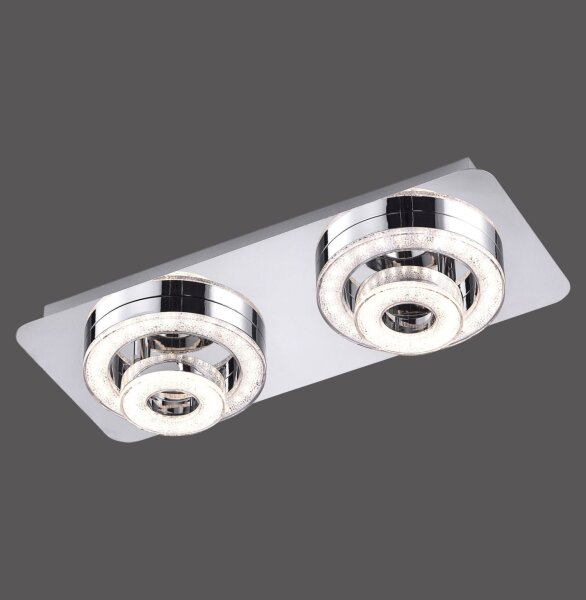 LED Deckenspot Metall flexibel 3000 K 1200 lm Chrom