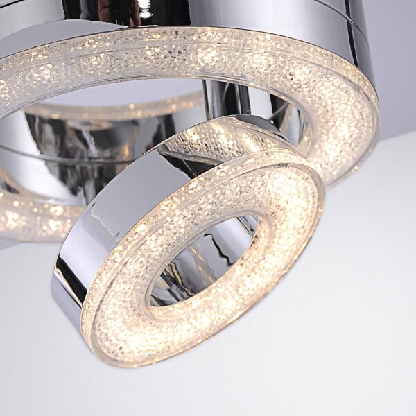 LED Deckenspot Metall flexibel 3000 K 1200 lm Chrom