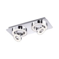 LED Deckenspot Metall flexibel 3000 K 1200 lm Chrom