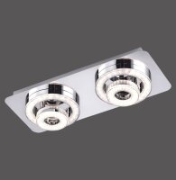 LED Deckenspot Metall flexibel 3000 K 1200 lm Chrom