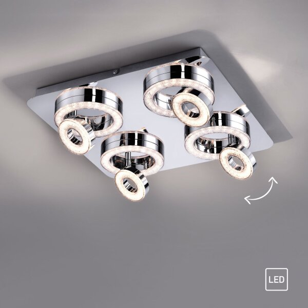 Flexibler LED Deckenspot Metall L:40 cm 3000 K 270 lm