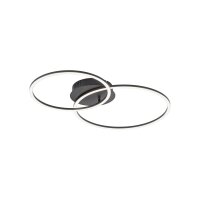 LED Deckenleuchte Metall Schwarz 26 W 3000 K flexibel