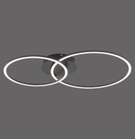 LED Deckenleuchte Metall Schwarz 26 W 3000 K flexibel