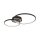 Stilvolle LED Deckenleuchte Metall Schwarz 3000 K Ringe