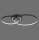Stilvolle LED Deckenleuchte Metall Schwarz 3000 K Ringe