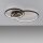 Stilvolle LED Deckenleuchte Metall Schwarz 3000 K Ringe