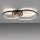 Stilvolle LED Deckenleuchte Metall Schwarz 3000 K Ringe