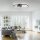 Stilvolle LED Deckenleuchte Metall Schwarz 3000 K Ringe