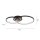 Stilvolle LED Deckenleuchte Metall Schwarz 3000 K Ringe