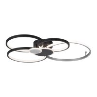 LED Deckenlampe Schwarz Aluminium Metall L:85 cm 35 W