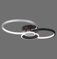 LED Deckenlampe Schwarz Aluminium Metall L:58 cm 26 W