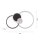 LED Deckenlampe Schwarz Aluminium Metall L:58 cm 26 W