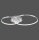 Stilvolle LED Deckenleuchte in Aluminium 3000 K Ringe