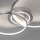 Stilvolle LED Deckenleuchte in Aluminium 3000 K Ringe