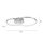Stilvolle LED Deckenleuchte in Aluminium 3000 K Ringe