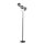 Gemütliche Stehleuchte Rauchglas 185 cm E14 blendarm