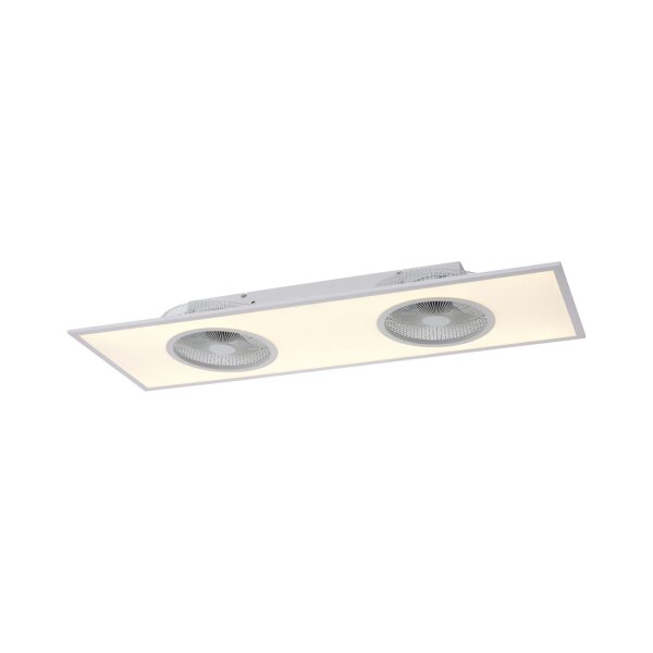 LED Deckenlampe mit Ventilatoren Weiß 3100 lm dimmbar