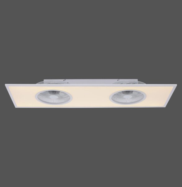 LED Deckenlampe mit Ventilatoren Weiß 3100 lm dimmbar