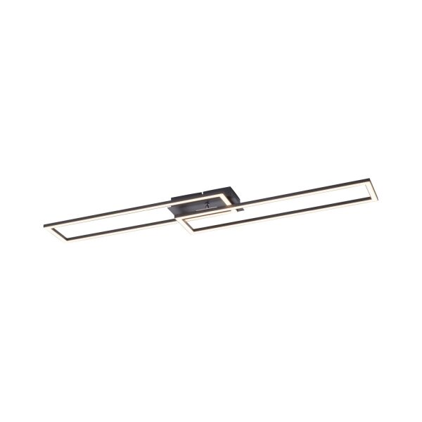 Dimmbare LED Deckenleuchte Schwarz 3000 K 36 W L:102 cm