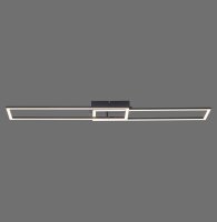Dimmbare LED Deckenleuchte Schwarz 3000 K 36 W L:102 cm