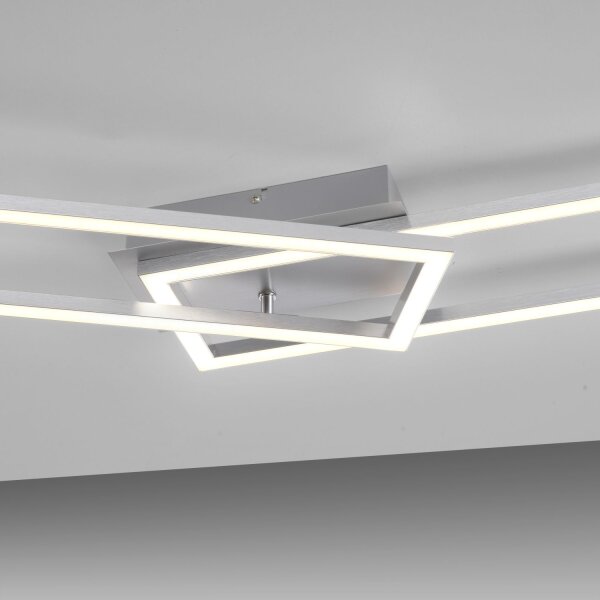 Dimmbare LED Deckenleuchte in Stahl 3000 K L:102 cm