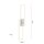 Dimmbare LED Deckenleuchte in Stahl 3000 K L:102 cm