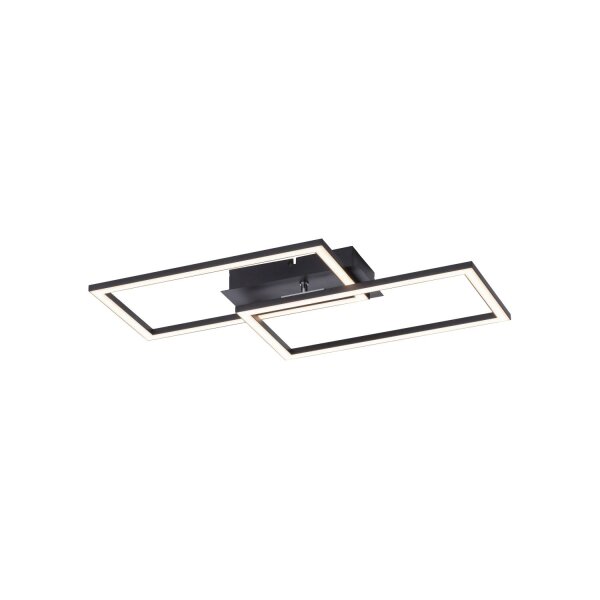 Dimmbare LED Deckenleuchte Schwarz 4200 lm 3000 K 36 W