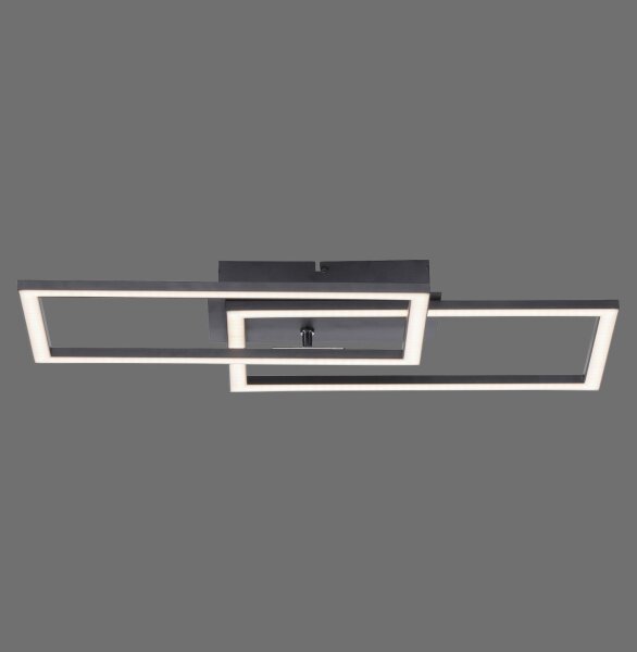 Dimmbare LED Deckenleuchte Schwarz 4200 lm 3000 K 36 W
