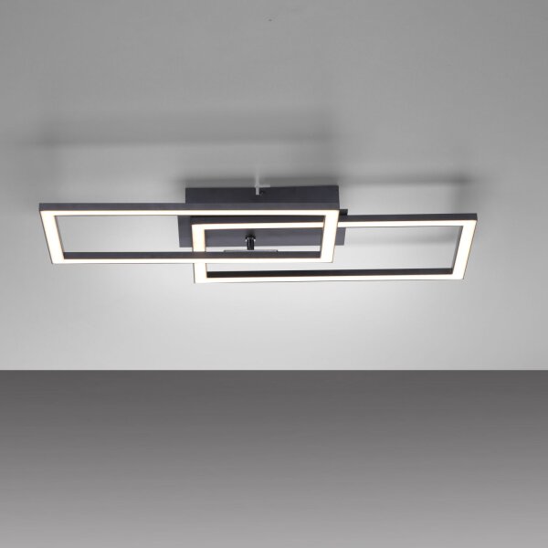 Dimmbare LED Deckenleuchte Schwarz 4200 lm 3000 K 36 W