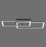 Dimmbare LED Deckenleuchte Schwarz 4200 lm 3000 K 36 W