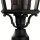 Sockelleuchte Metall Glas Schwarz IP44 H:57,5 cm E14