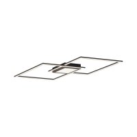 Dimmbare LED Deckenlampe Metall Schwarz L:106 cm 3000 K