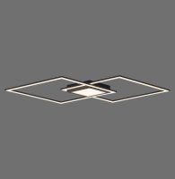 Dimmbare LED Deckenlampe Metall Schwarz L:106 cm 3000 K