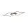 Dimmbare LED Deckenlampe Metall Schwarz L:106 cm 3000 K