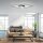 Dimmbare LED Deckenlampe Metall Schwarz L:106 cm 3000 K