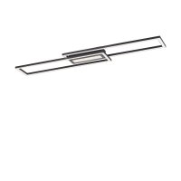 Dimmbare LED Deckenlampe Metall Schwarz warmweiß...
