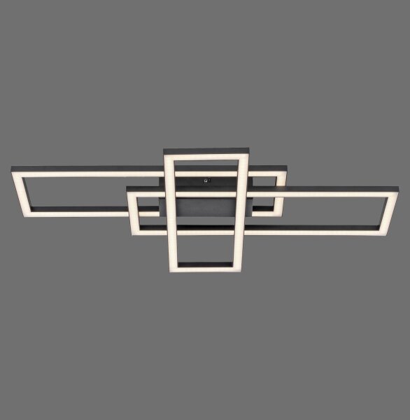 Dimmbare LED Deckenleuchte Schwarz 19 W 3000 K drehbar