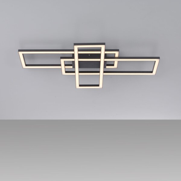 Dimmbare LED Deckenleuchte Schwarz 19 W 3000 K drehbar