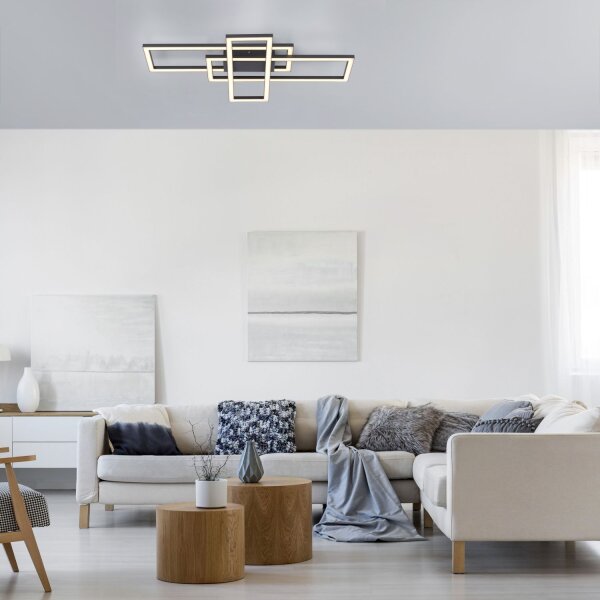 Dimmbare LED Deckenleuchte Schwarz 19 W 3000 K drehbar
