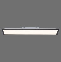 Flache LED Deckenlampe Schwarz L:79,5 cm 14 W 3000 K