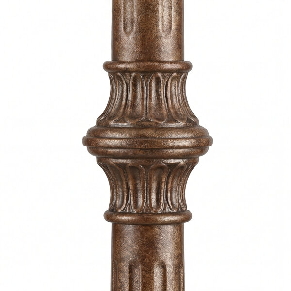 XXL Gartenlaterne Bronze Metall Glas IP44 H:243 cm E14