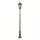 XXL Gartenlaterne Bronze Metall Glas IP44 H:243 cm E14