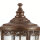XXL Gartenlaterne Bronze Metall Glas IP44 H:243 cm E14