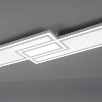 Dimmbare LED Deckenleuchte Fernbedienung 32 W 110 cm
